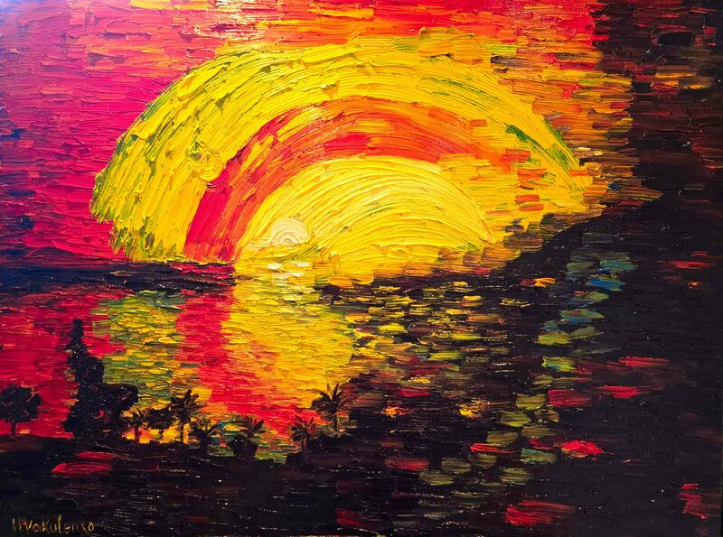 'Life Circle', collection 'Infinity Bay' - a Paintings by Dr. Halyna Vakulenko